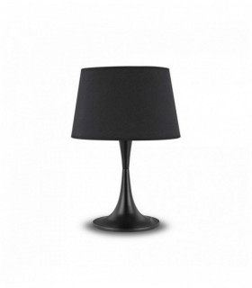 Black LONDON 1-light metal table lamp