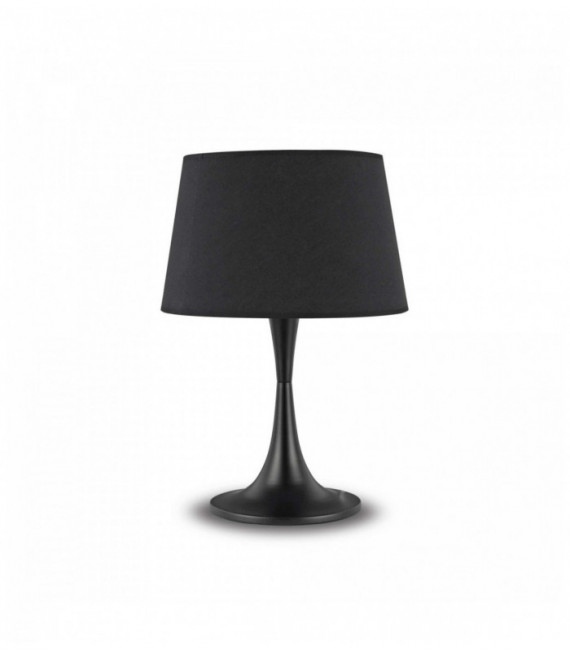 Black LONDON 1-light metal table lamp