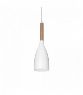 White MANHATTAN pendant light 1 bulb