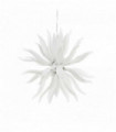 White LEAVES pendant light 12 bulbs