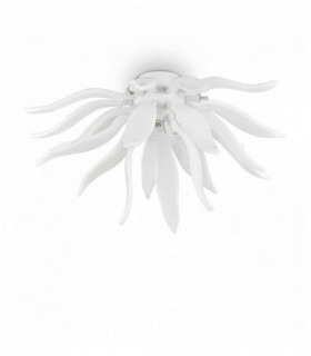 Plafonnier Blanc LEAVES 6 ampoules