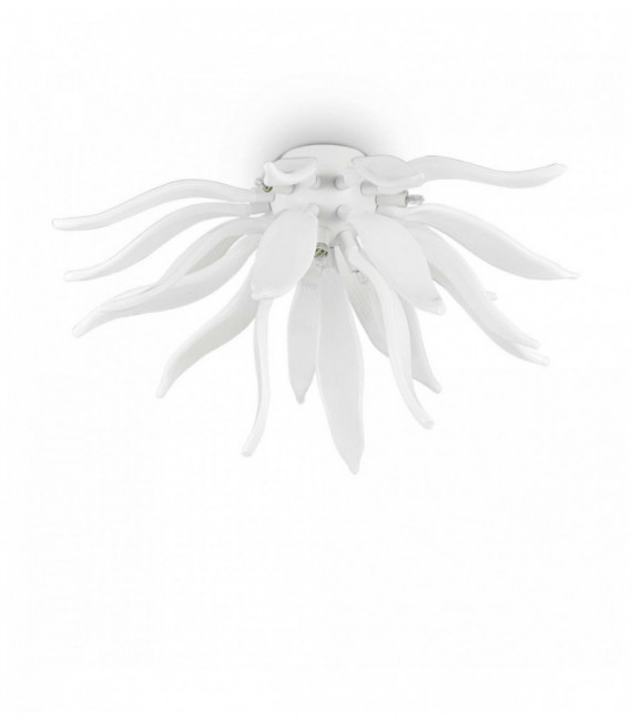 Plafonnier Blanc LEAVES 6 ampoules