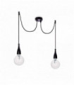 Suspension black MINIMAL 2 bulbs