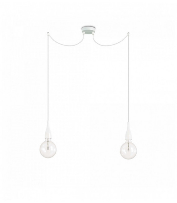 Lampadario MINIMAL bianco 2 lampadine
