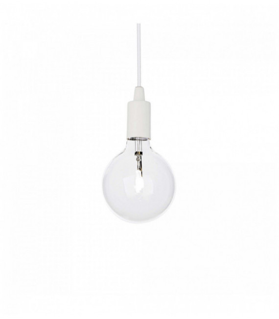 Lámpara colgante blanca EDISON 1 bombilla