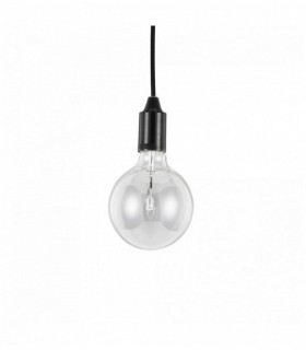 Lámpara colgante negra EDISON 1 bombilla