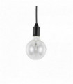 Suspension Noire EDISON 1 ampoule