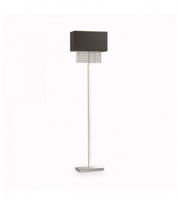 PHOENIX schwarze Kristall Stehlampe 1 Licht