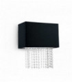 Black PHOENIX crystal wall light 2 bulbs