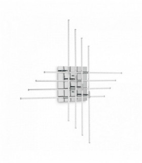 Chrome CROSS ceiling light 480 bulbs
