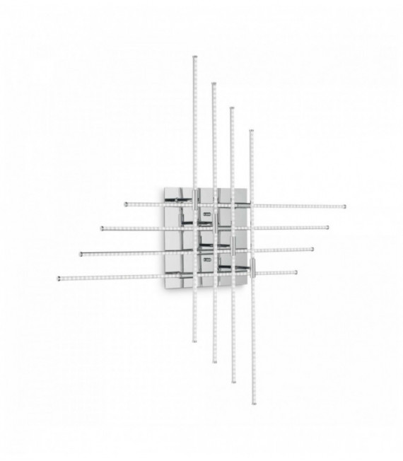 Plafoniera CROSS cromata 480 lampadine