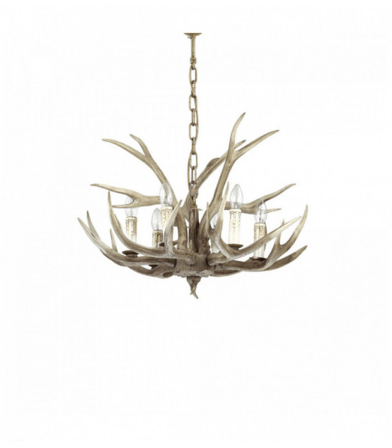 Beige CHALET Pendelleuchte 6 Lampen