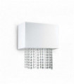 Applique murale Blanche en cristal PHOENIX 2 ampoules