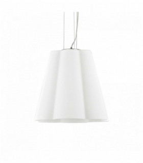 White SESTO pendant light 1 bulb Diameter 50 Cm