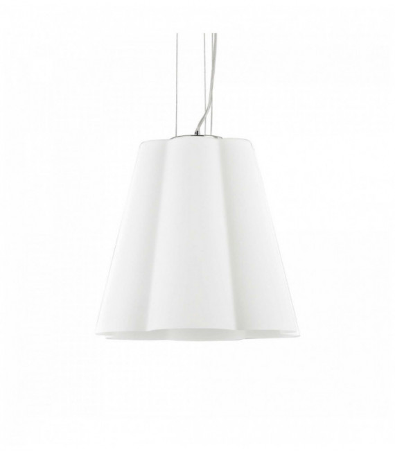 Lampadario SESTO Bianco 1 Lampadina Diametro 50 Cm