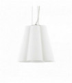 White SESTO pendant light 1 bulb Diameter 50 Cm