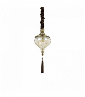 Lampadario Harem marrone 1 lampadina