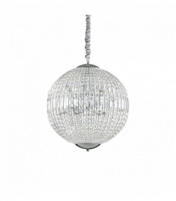 LUXOR crystal chrome pendant 8 lights