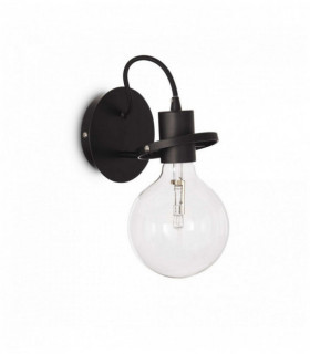 Lampada da parete RADIO nera 1 lampadina