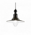 Black pendant lamp FIORDI 1 bulb