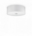 White ceiling lamp WOODY 5 bulbs