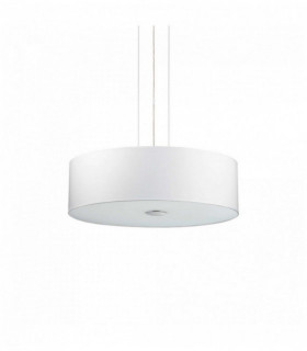White WOODY pendant light 4 bulbs