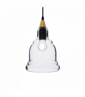 GRETEL lampada a sospensione nera 1 lampadina
