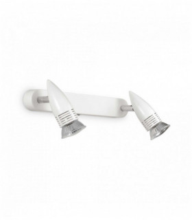 Aplique blanco ALFA 2 bombillas