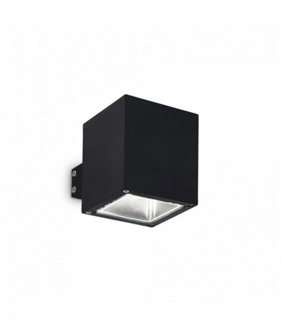 SNIF SQUARE schwarze Wandleuchte 1 Glühbirne