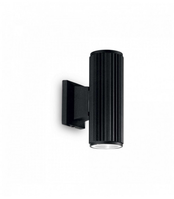 BASE black wall light 2 bulbs