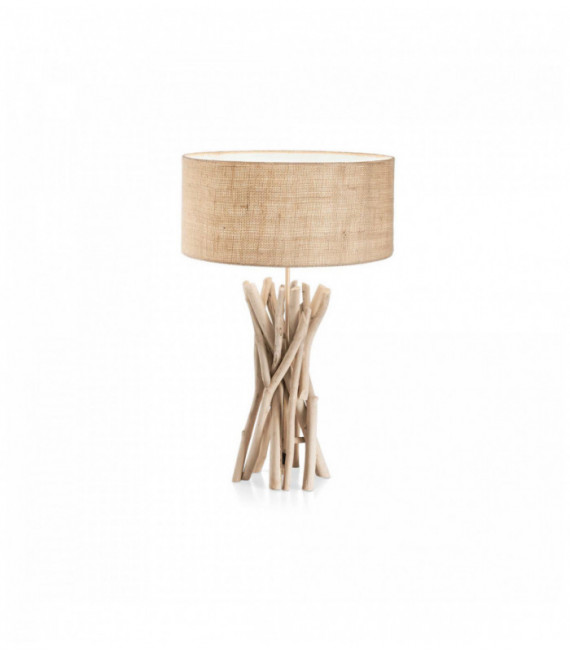 DRIFTWOOD 1-Licht Holz Tischlampe