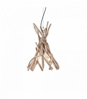 Lampada a sospensione in legno DRIFTWOOD 1 lampadina
