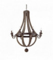 MILLENNIUM wood pendant light 8 bulbs