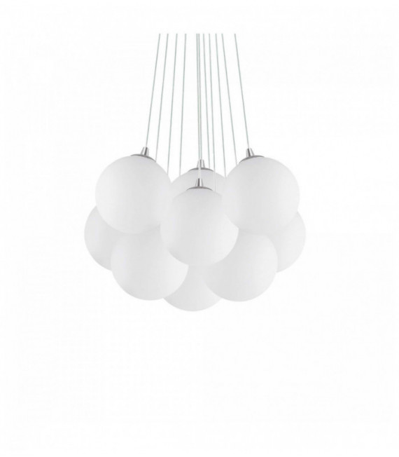 White suspension MAPA BIANCO 11 bulbs