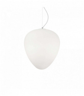 Lámpara colgante PALLADIO blanca 1 bombilla Diámetro 70 Cm