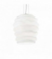 White pendant lamp KARMA 1 bulb Diameter 30 Cm