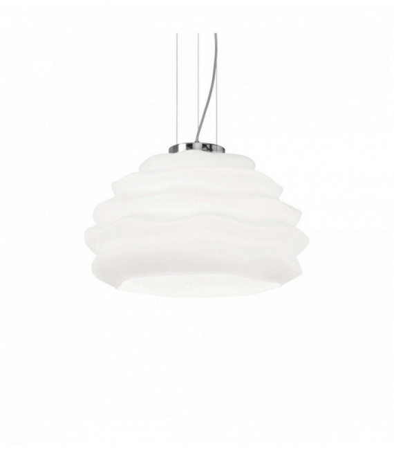 Lampadario KARMA 1 Lampadina Bianca Diametro 19 Cm