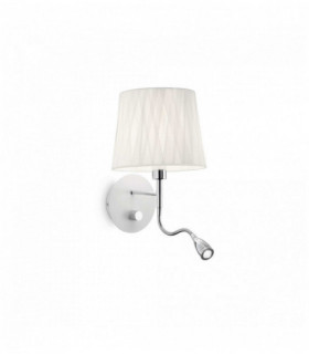 Weiße EFFETTI Wandleuchte 2 Lampen