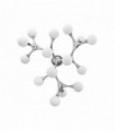 Chrome ceiling lamp NODINO 15 bulbs
