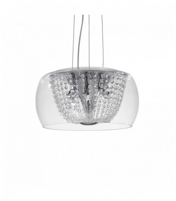 AUDIL-61 chrome crystal pendant light 6 lights
