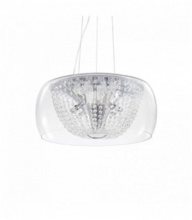 AUDIL-61 chrome crystal pendant light 8 lights