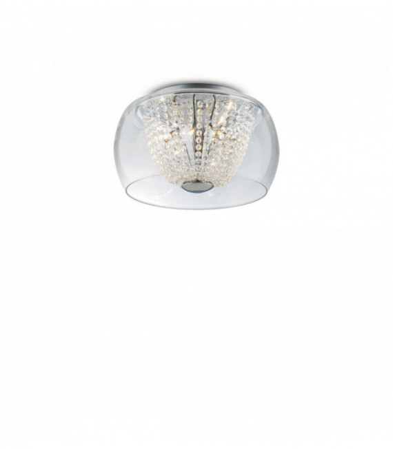 Lámpara de techo de cristal cromado 6 focos AUDI-61