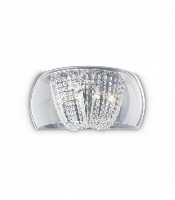 AUDIL-61 4-light chrome-plated crystal wall light