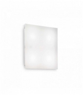 Weiße FLAT Deckenleuchte 4 Lampen Durchmesser 72 cm