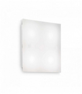 Plafoniera FLAT Bianca 4 Lampadine Diametro 82 Cm