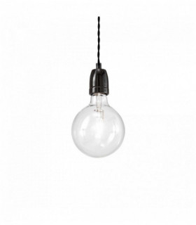 Lampada a sospensione nera KLAUS 1 lampadina