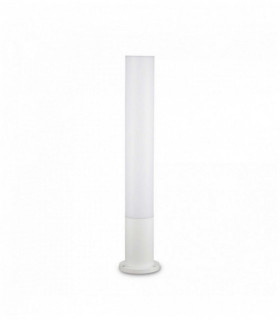 EDO OUTDOOR Weiße Stehlampe 1 Aluminiumbirne