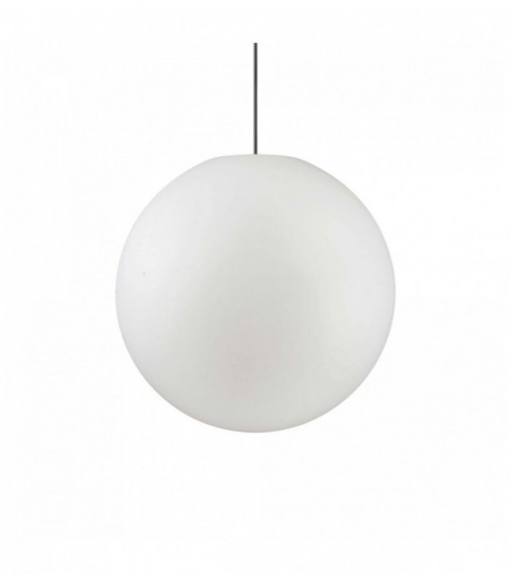 Suspension Blanche SOLE 1 ampoule Diamètre 8 Cm