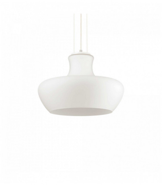 Suspension Blanche ALADINO 1 ampoule Diamètre 32 Cm