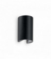 APOLLO black wall light 2 bulbs